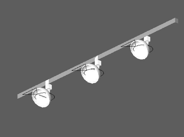 Track Lighting - 3 Fixtures
