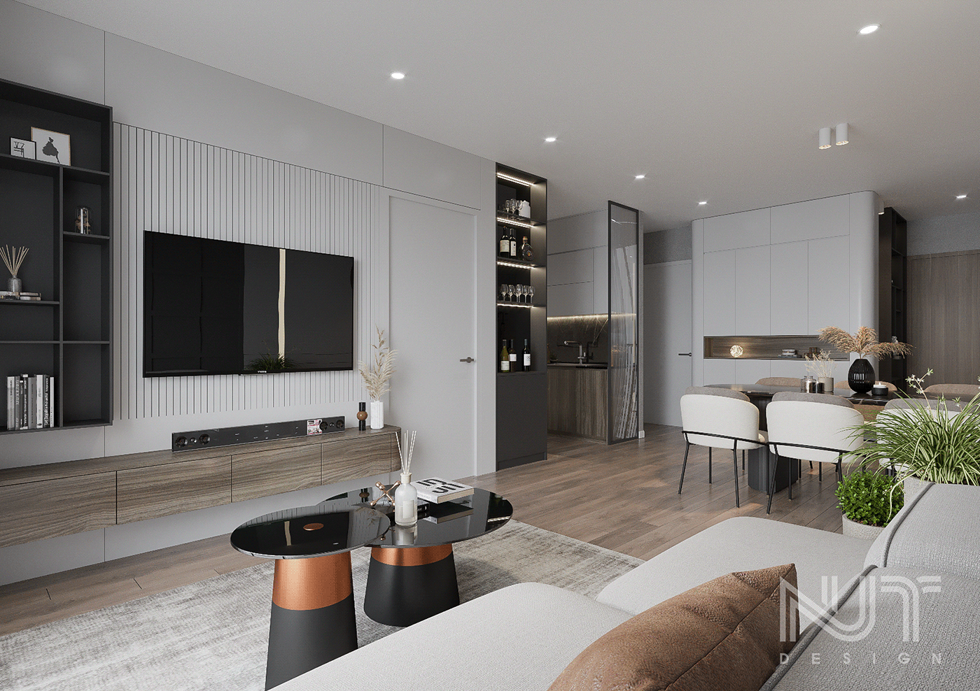 Interior Living- Kitchenroom Scene