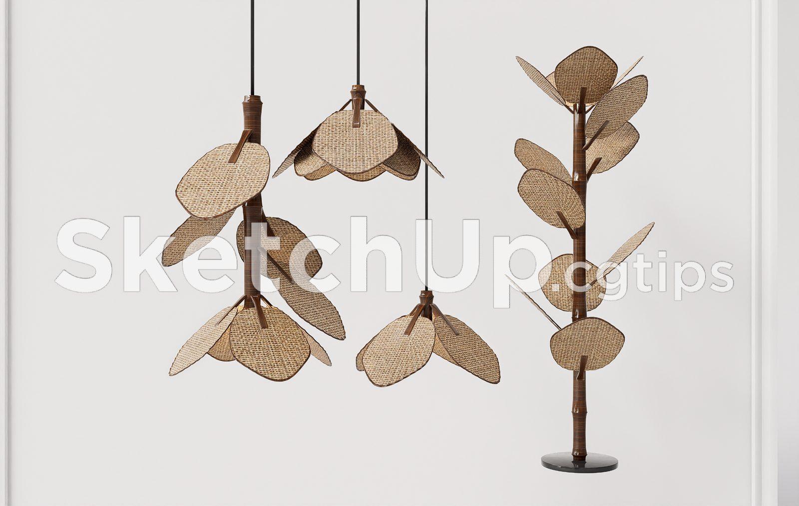 Floor Lamp Model for SketchUp – Interior Design Ready