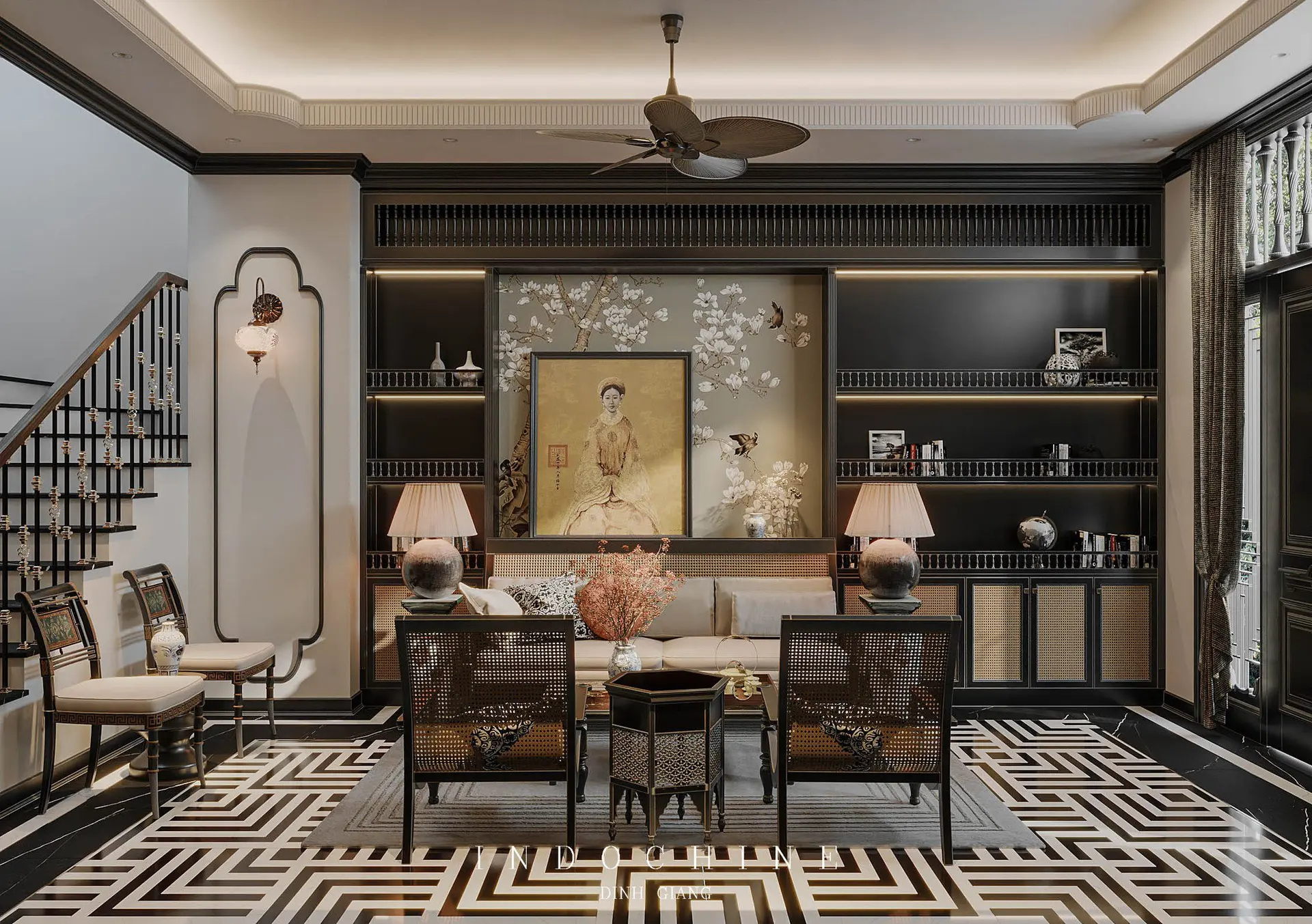 Indochine Living Room Interior