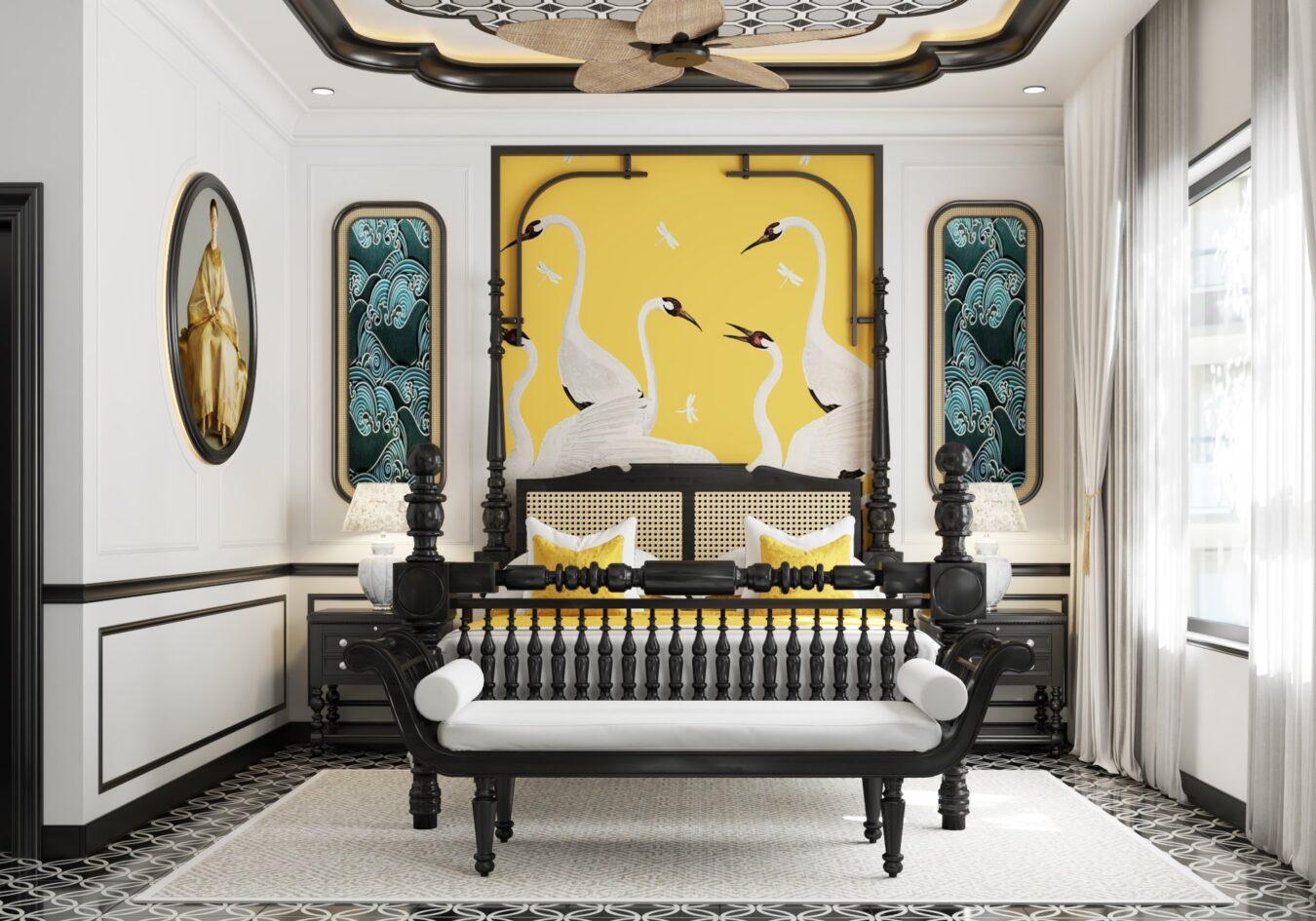 Interior Indochine Bedroom