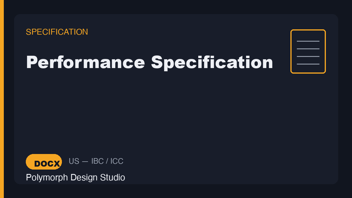 Performance Specification