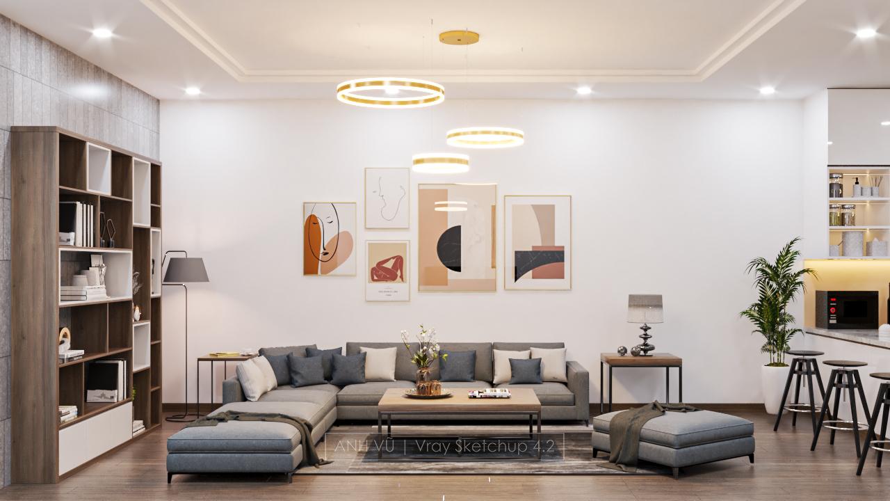 Living Room – Kitchen Interior