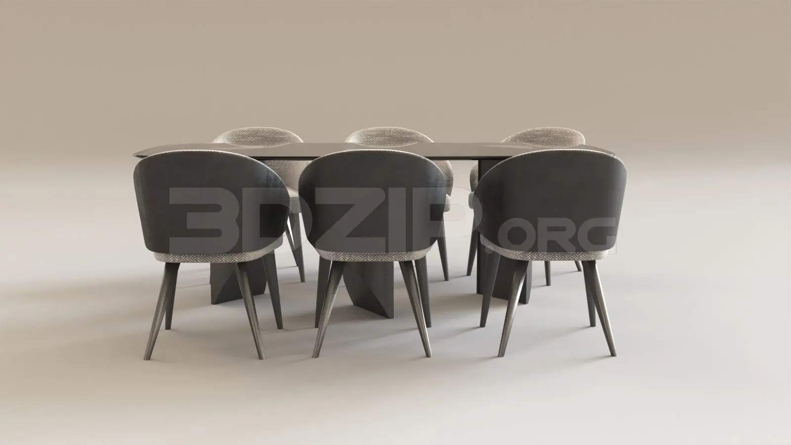 Dining Table And Chair — preview 1 (3dzip)
