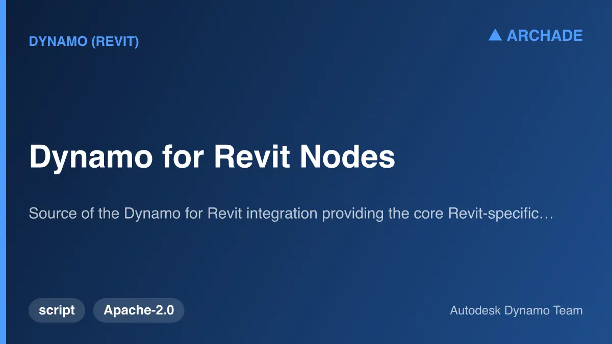 Dynamo for Revit Nodes