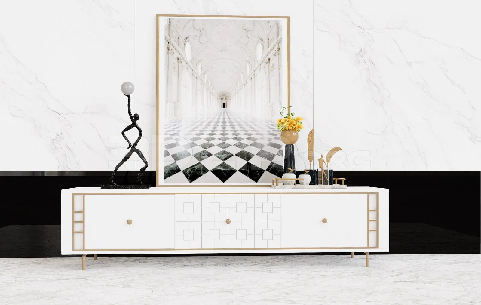 TV Cabinet — preview 1 (3dzip)