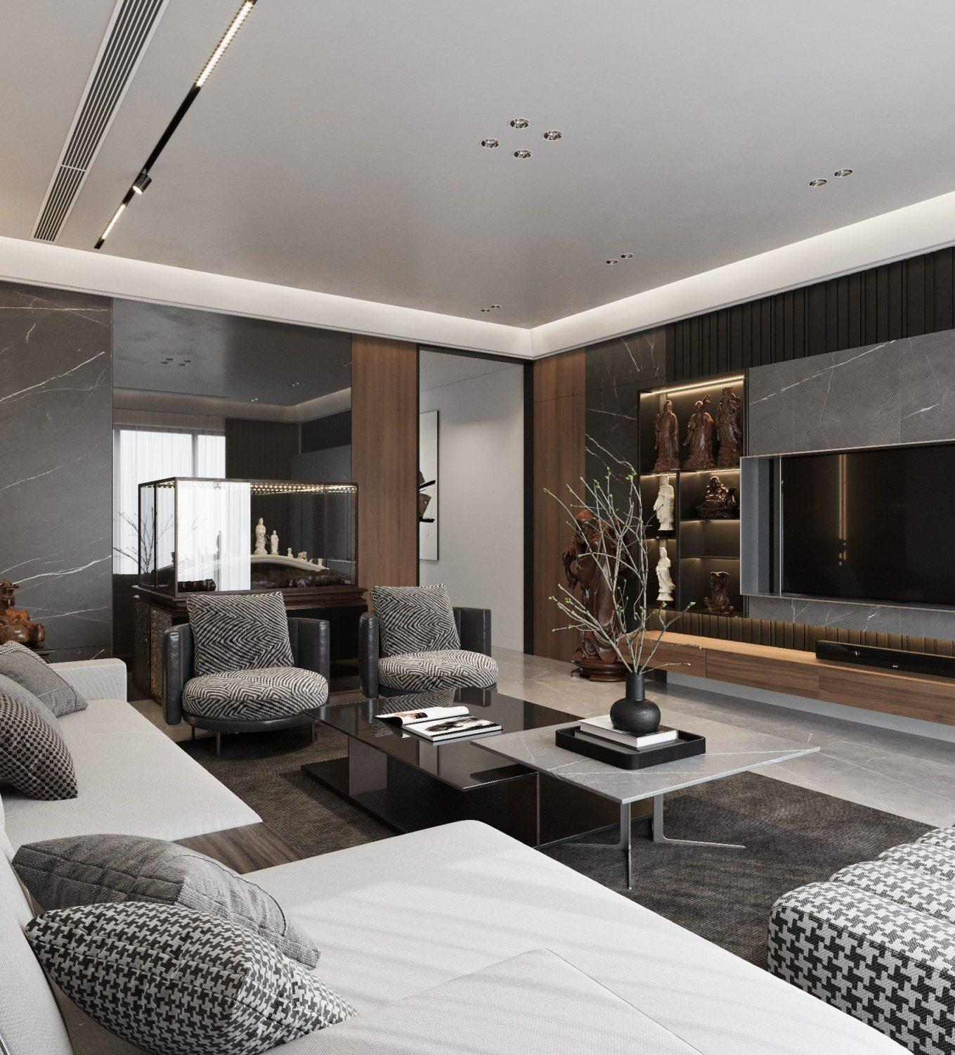 Living Room – Kitchen Interior