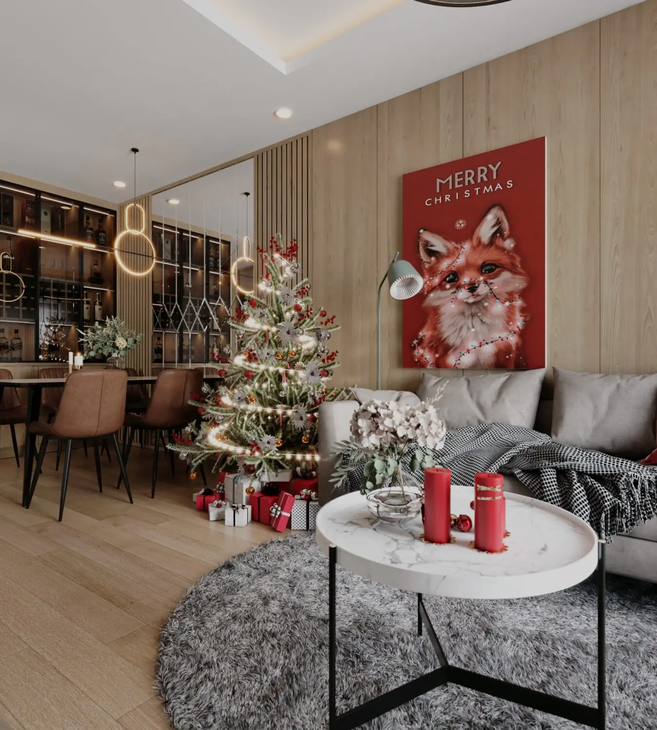 Living Room – Kitchen Interior