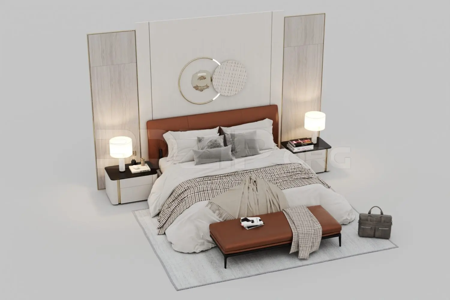 Bed — preview 1, by Huy Hieu Lee (3dzip, CC0)