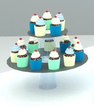 Cupcake — preview 1, by tamyhack (RevitCity, CC0)