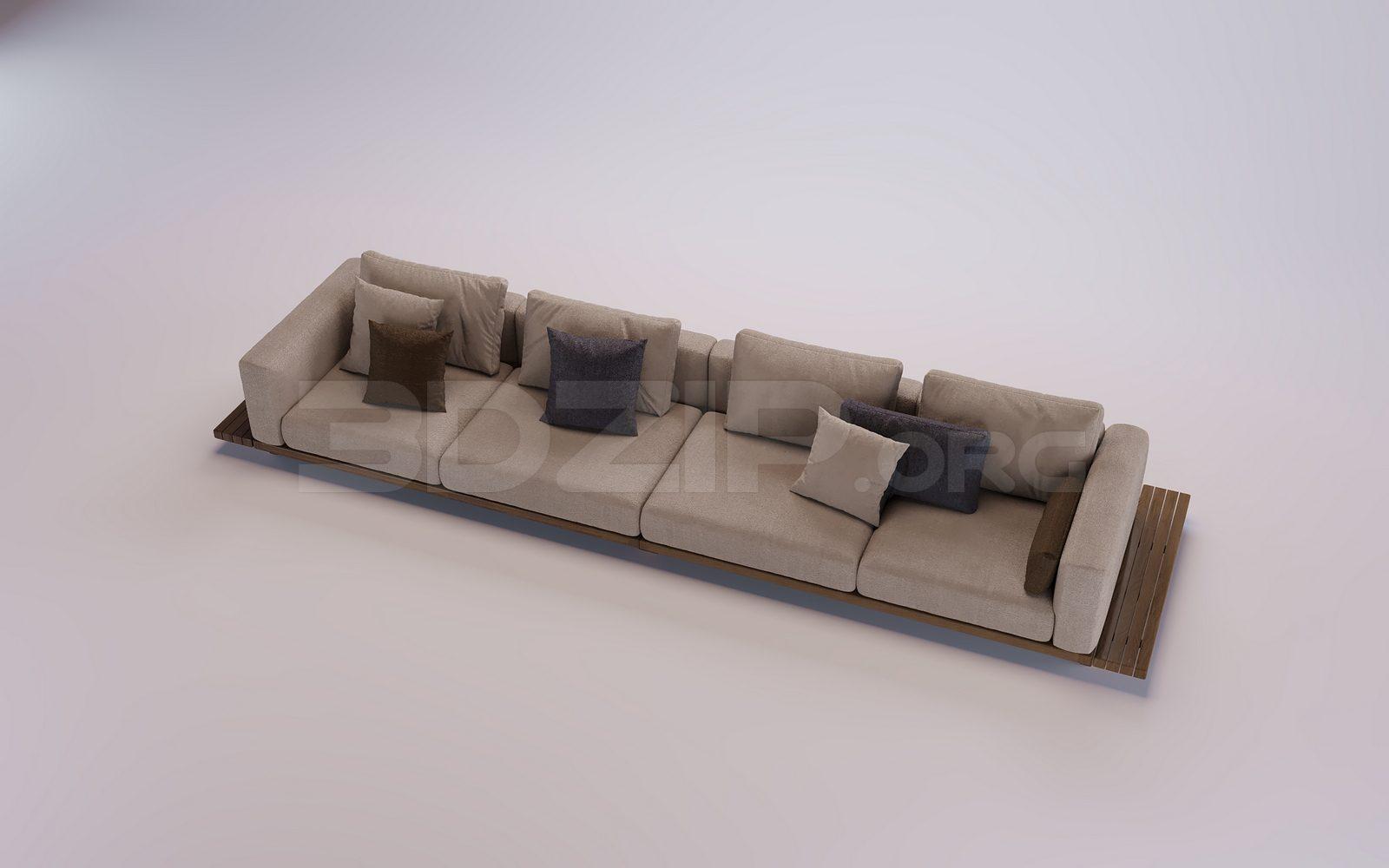 Sofa 3D Model for Interior Projects