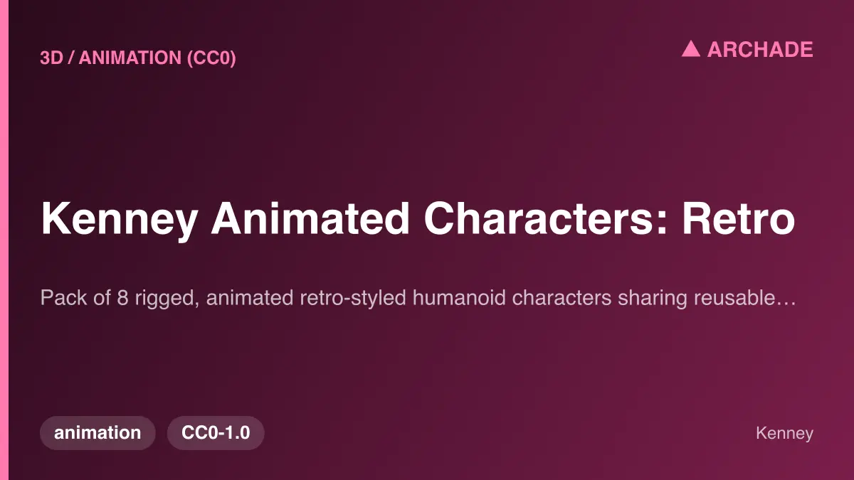 Kenney Animated Characters: Retro