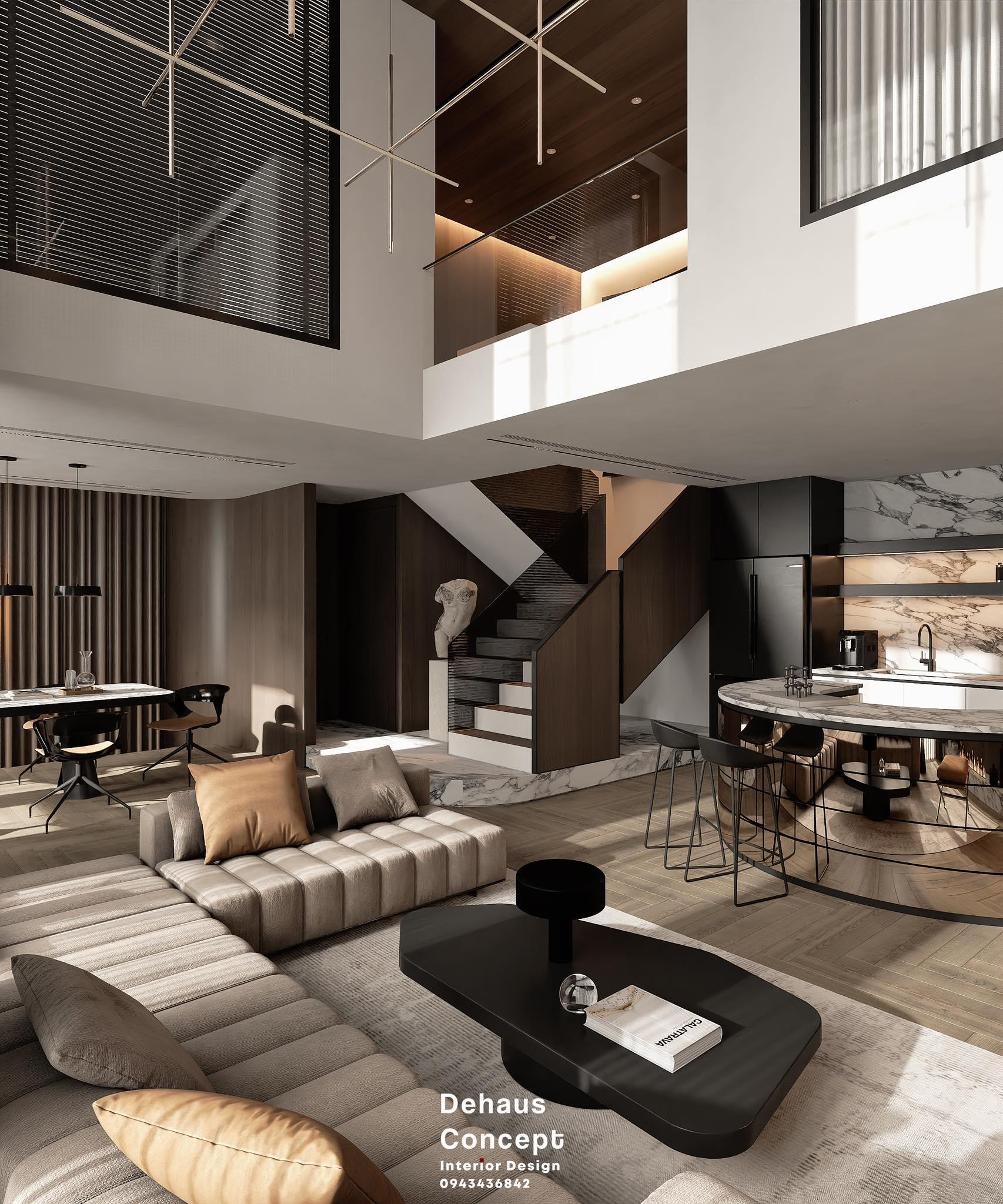 Living Room – Kitchen Interior
