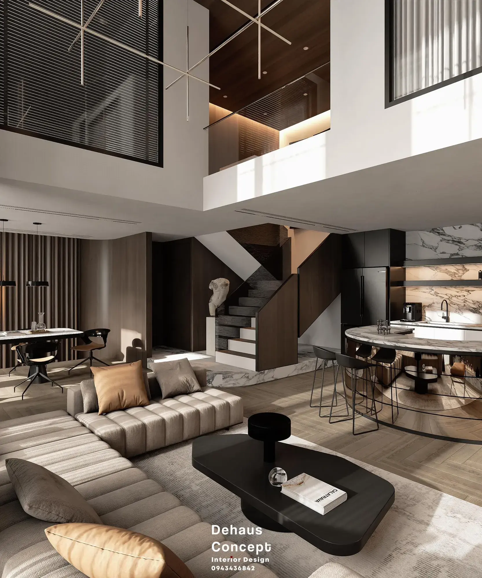 Living Room – Kitchen Interior