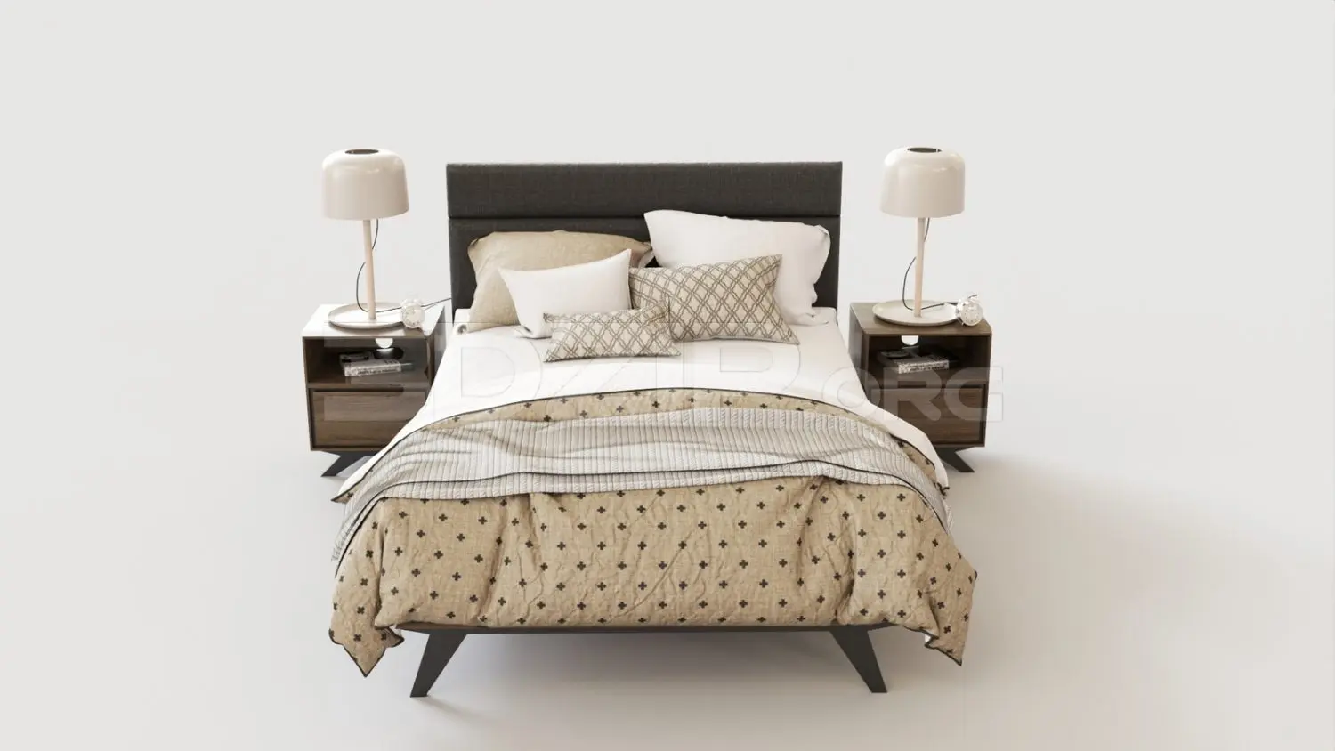 Bed — preview 1 (3dzip, CC0)