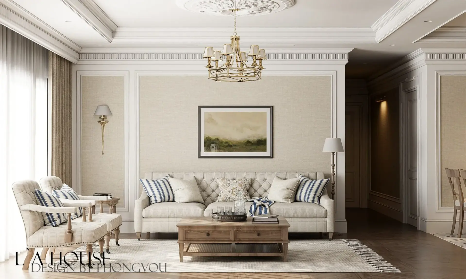Neoclassical Apartment Interior
