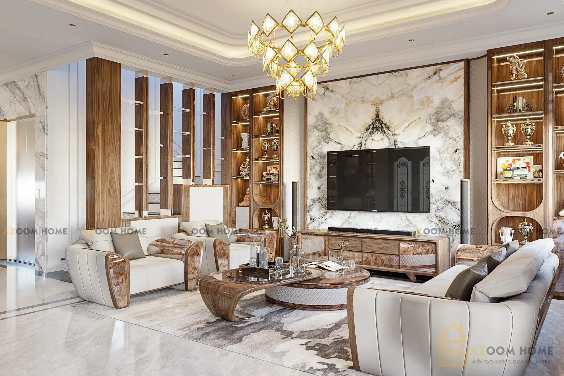 Living Room – Kitchen Interior