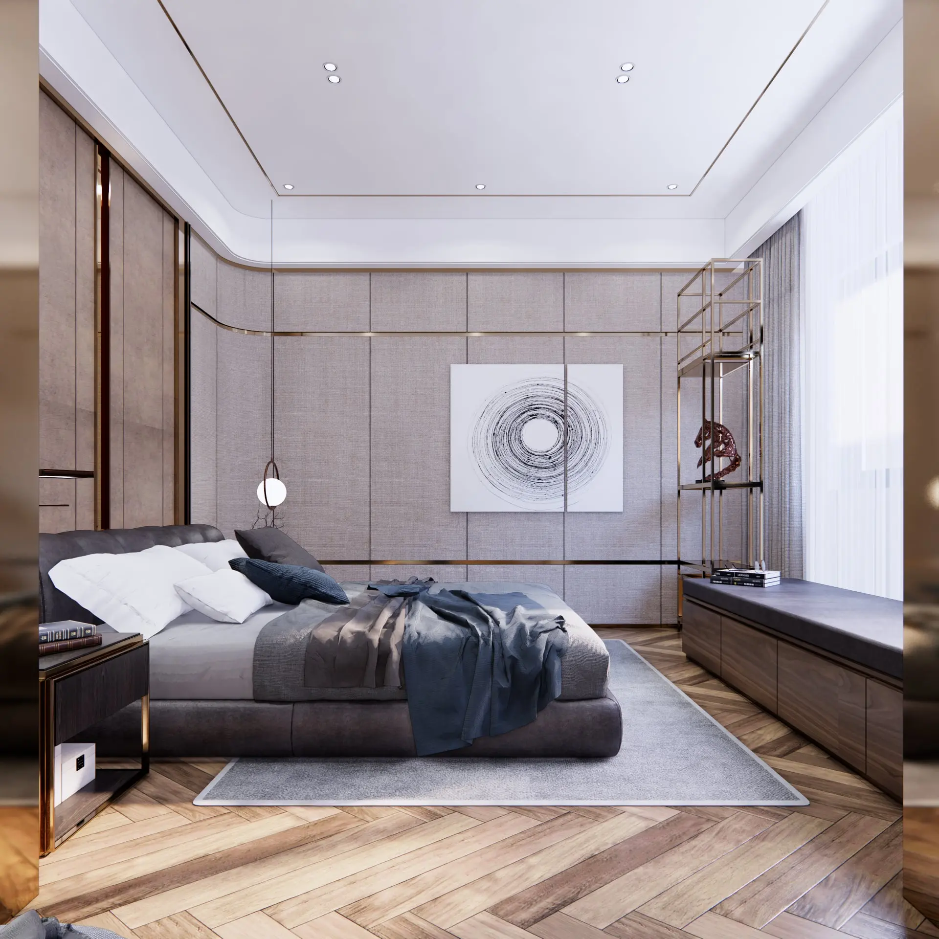 Interior Bedroom Scene