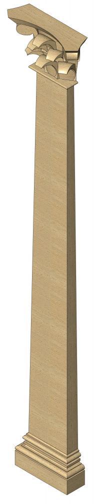 Pilaster Tapered Corinthian