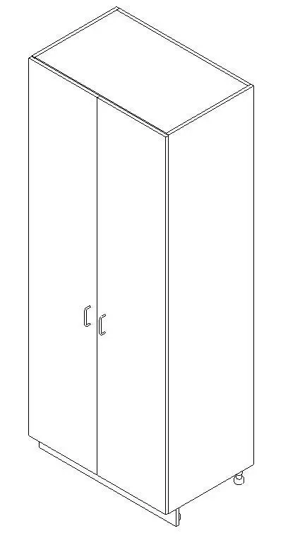 AWI 402 - Tall Cabinet - 2 Door