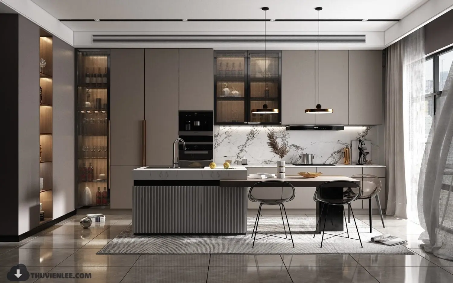 Kitchen — preview 1, by Huy Hieu Lee (3dzip)