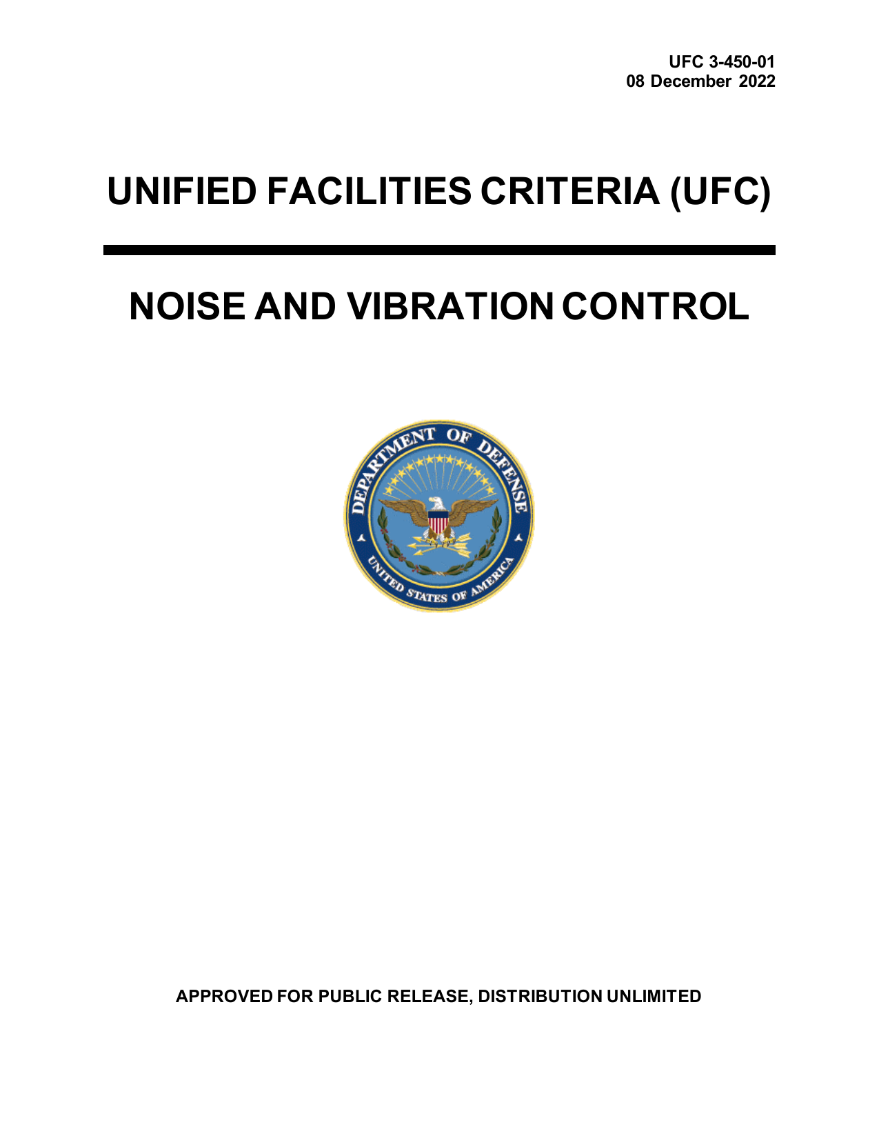 UFC 3-450-01: Noise and Vibration Control