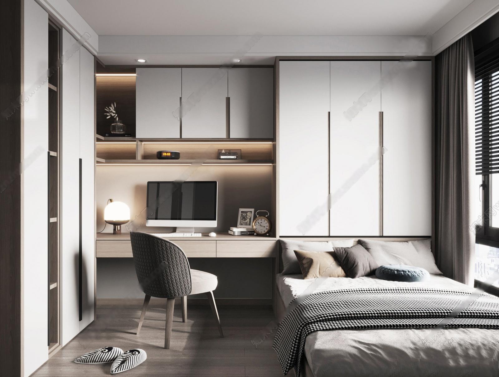 Interior Bedroom Scene