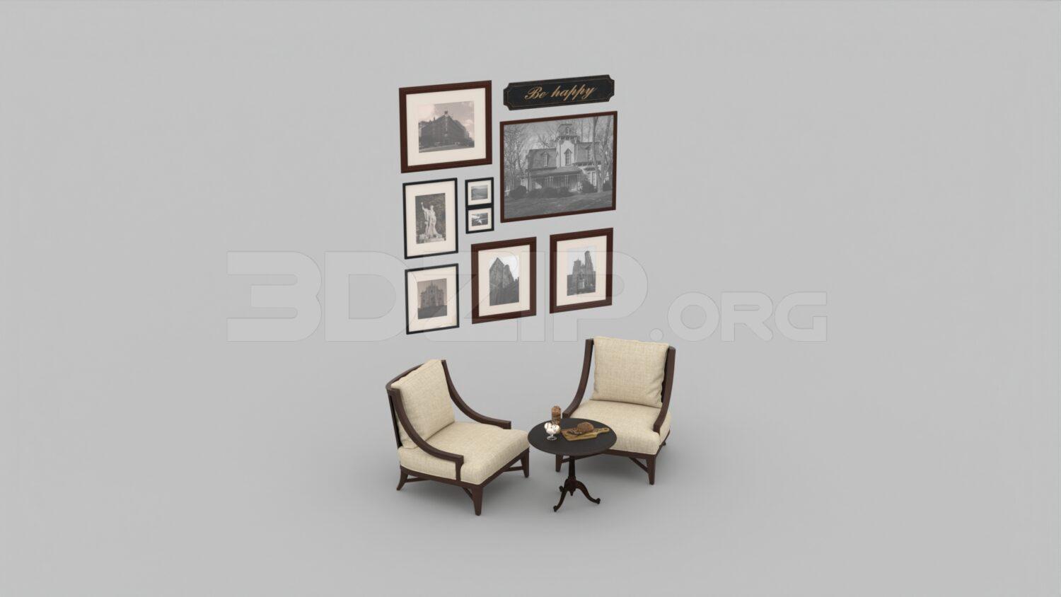 Chair — preview 1, by Le Minh (3dzip)