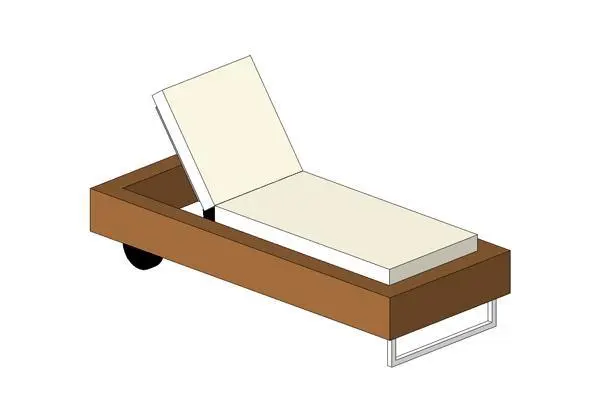 Patio Lounge Chair — preview 1, by fisharch (RevitCity, CC0)