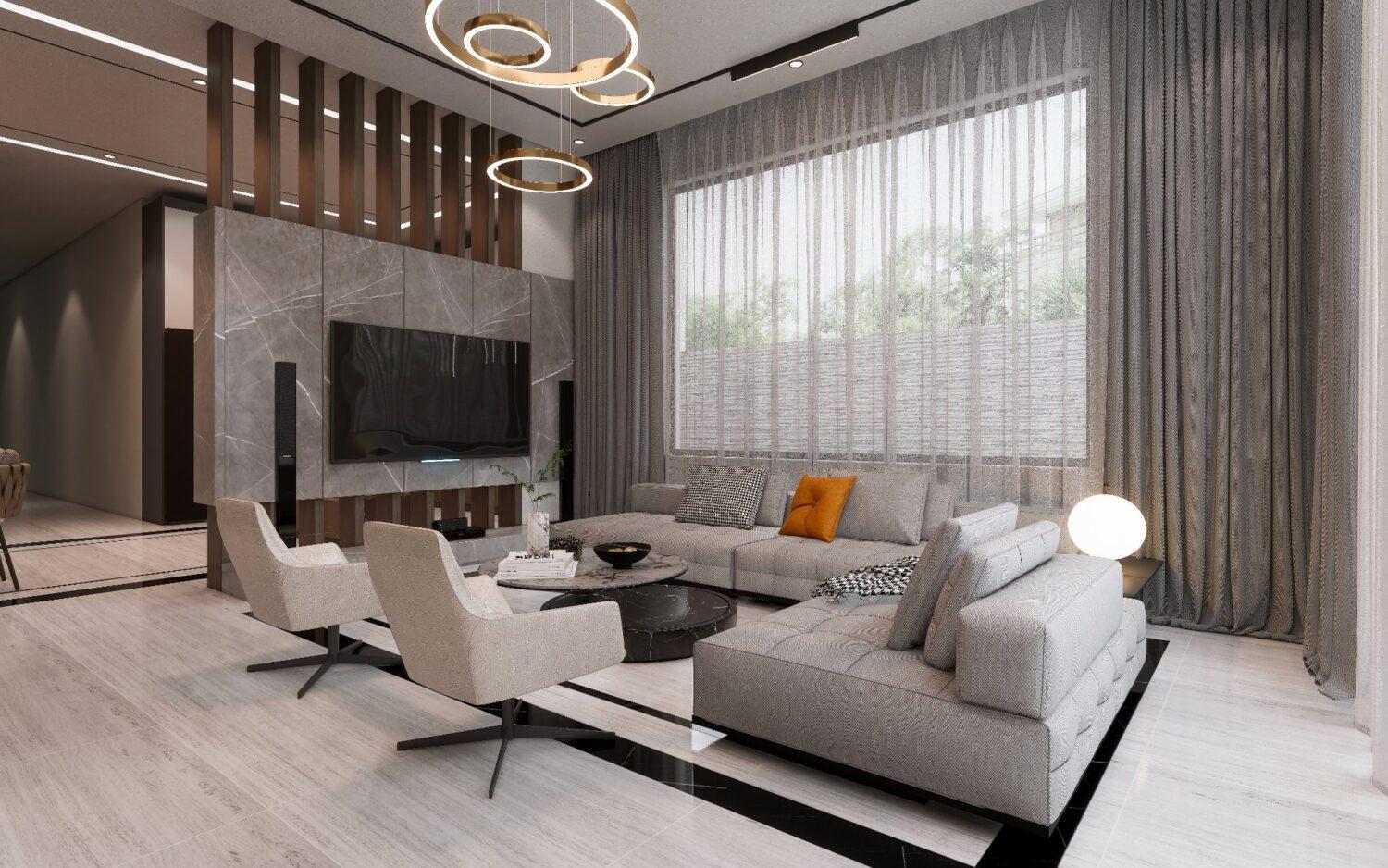 Living Room – Kitchen Interior