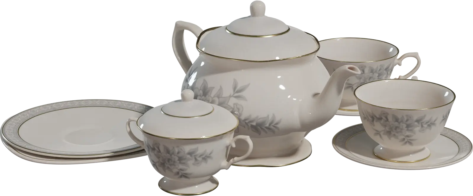 Tea Set 1 — preview 1, by James Ray Cock, Jurita Burger, Rico Cilliers (Poly Haven, CC0)