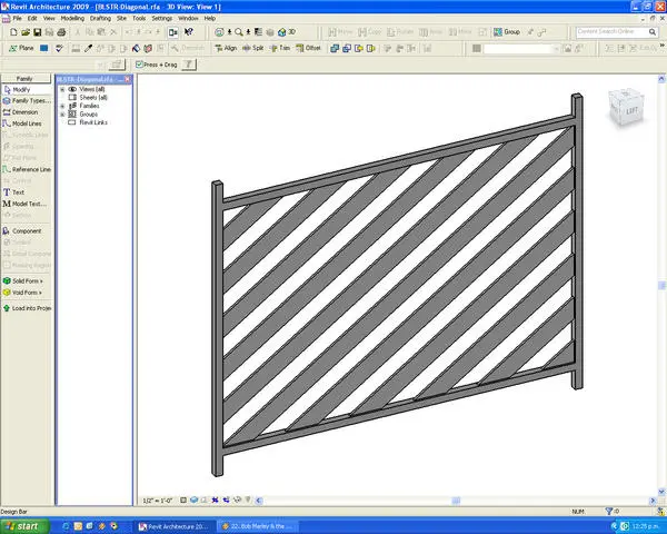 Baluster Panel - Diagonal