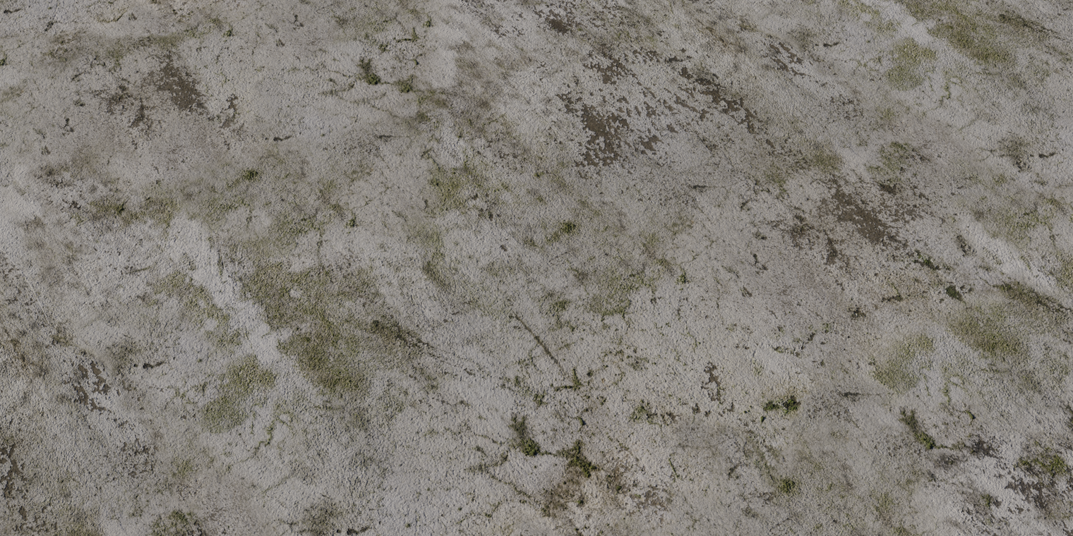 Worn Mossy Plasterwall
