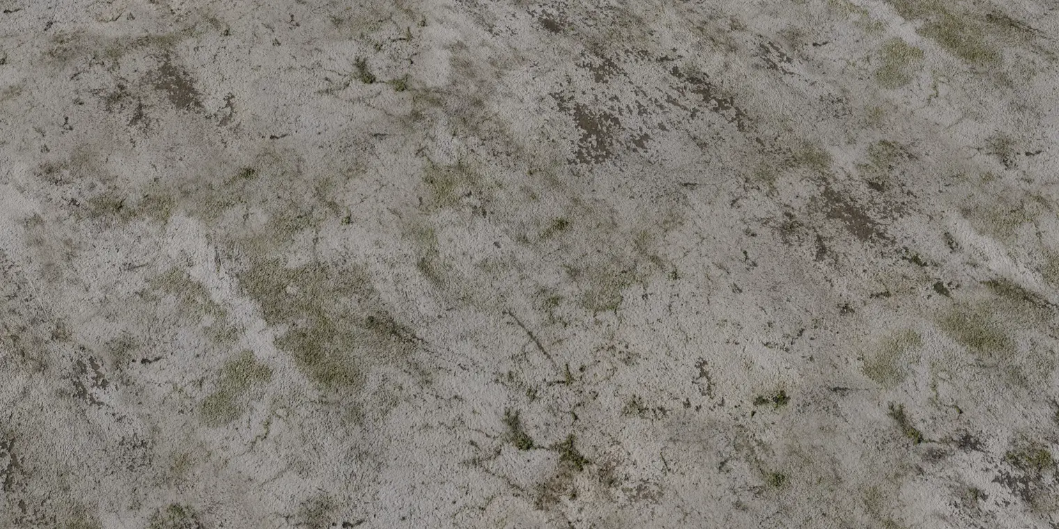 Worn Mossy Plasterwall — preview 1, by Amal Kumar (Poly Haven, CC0)