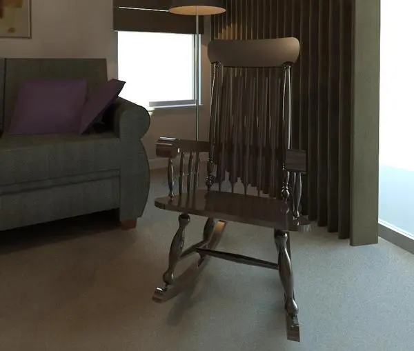 Rocking Chair — preview 1, by sylbern (RevitCity, CC0)