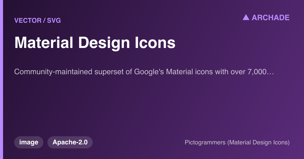 Material Design Icons