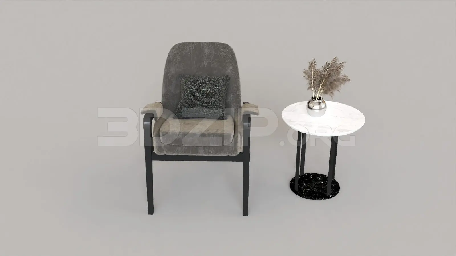 Armchair — preview 1 (3dzip, CC0)