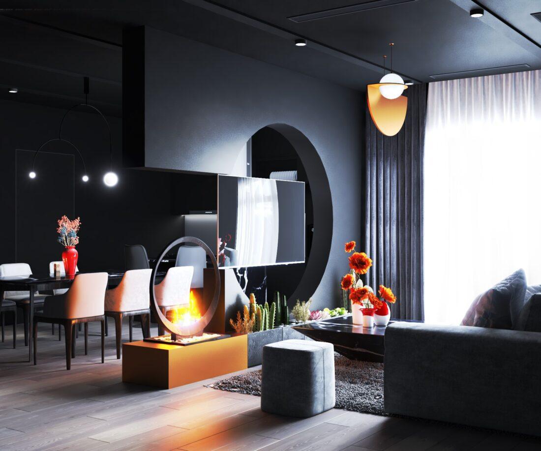 Interior Kitchen – Livingroom 238 Scene