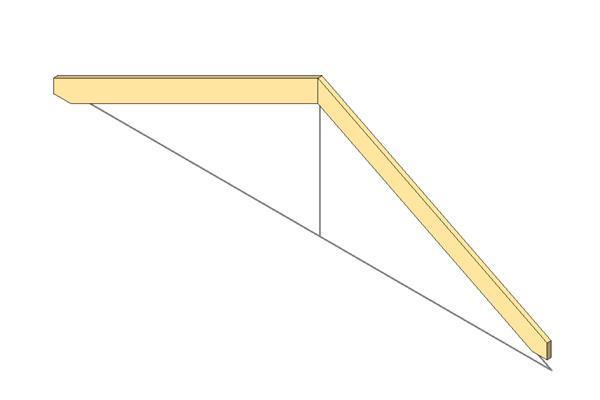 Roof Rafters-Gable-Two Cut Plumb-adjustable spans