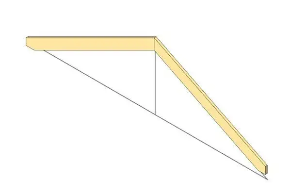 Roof Rafters-Gable-Two Cut Plumb-adjustable spans