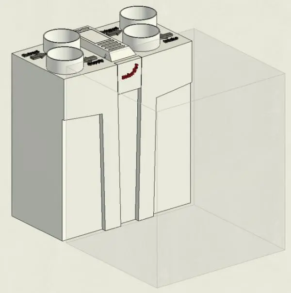 Zehnder ComfoAir 155WM ventilation unit