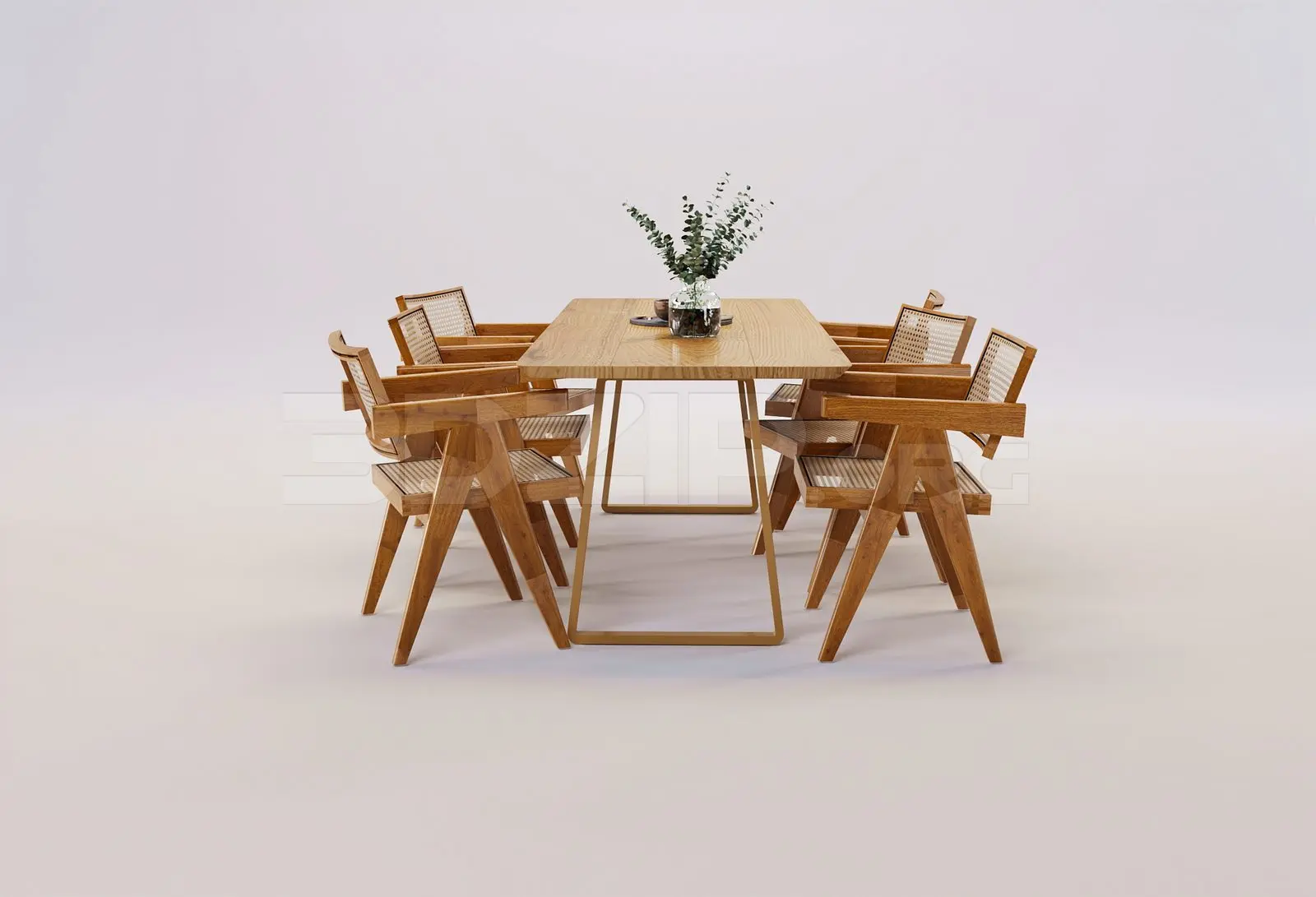 Dining Table And Chair — preview 1 (3dzip)