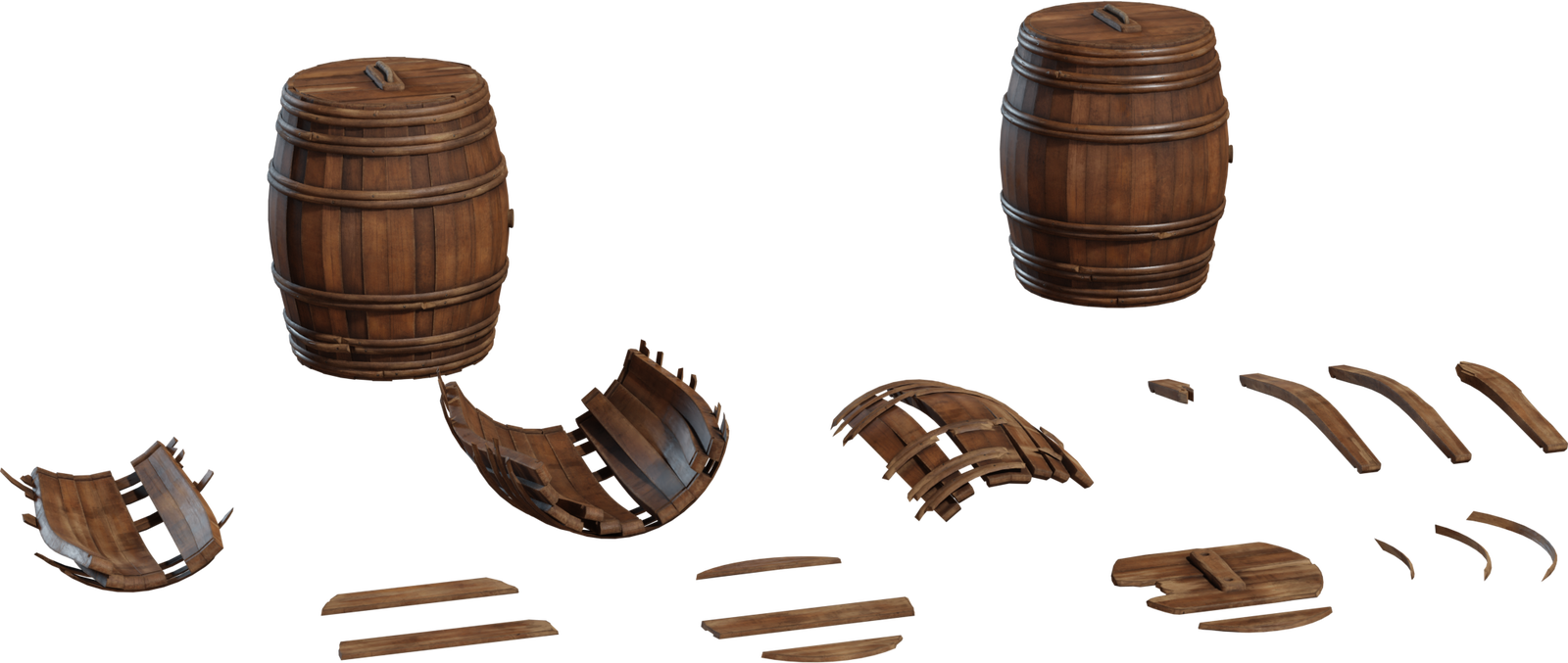 Wooden Barrels 1