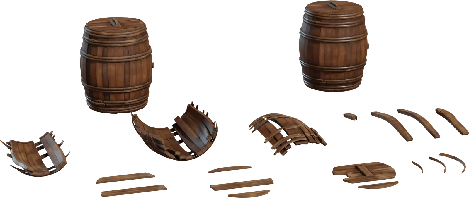 Wooden Barrels 1