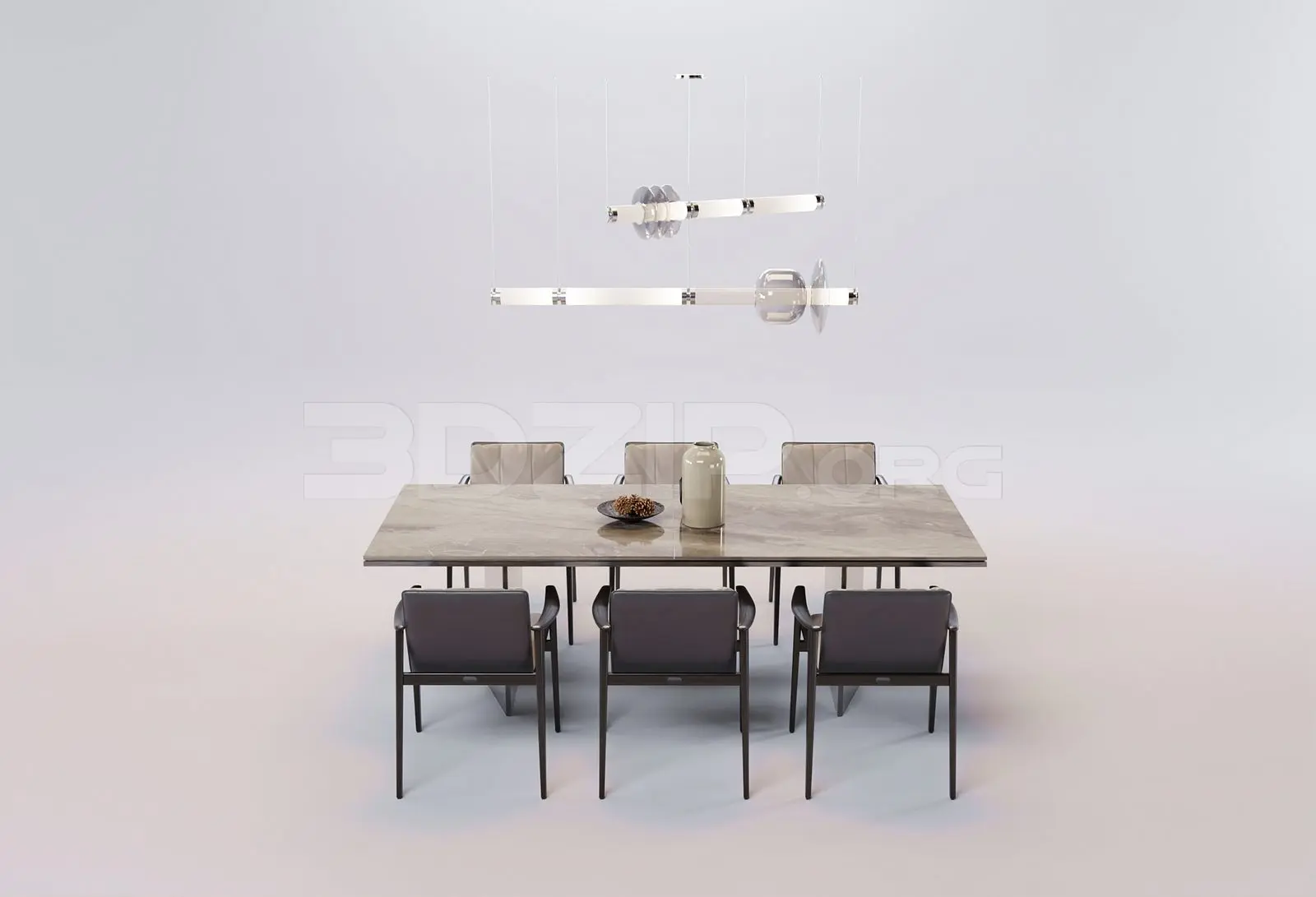 Dining Table And Chair — preview 1 (3dzip)