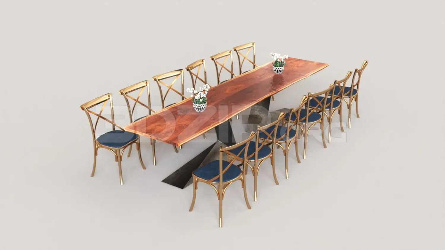 Dining Table And Chair — preview 1 (3dzip, CC0)