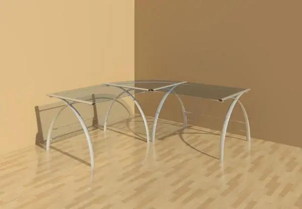 Glass Desk