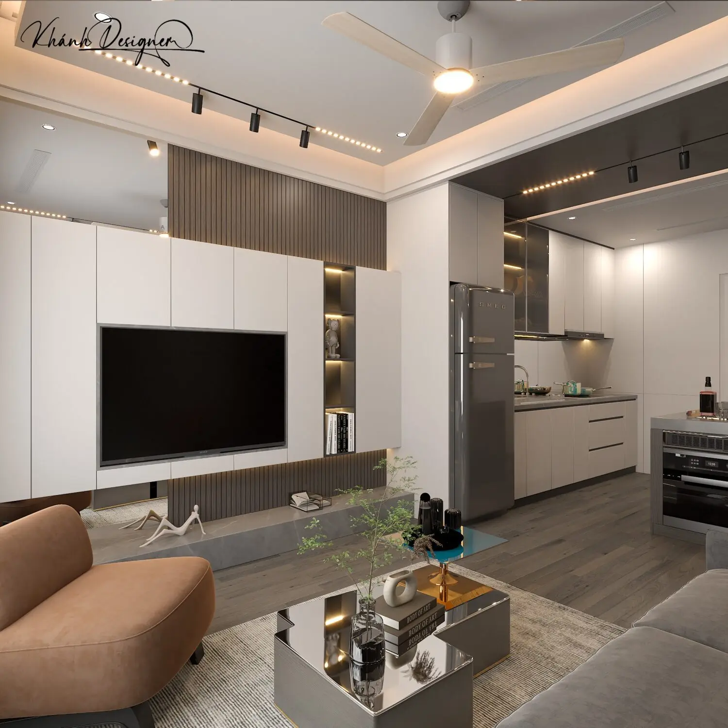 Living Room – Kitchen Interior