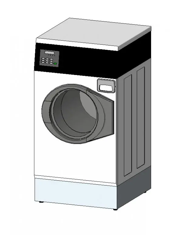 Laundry machine — preview 1, by Talopesulat (RevitCity, CC0)