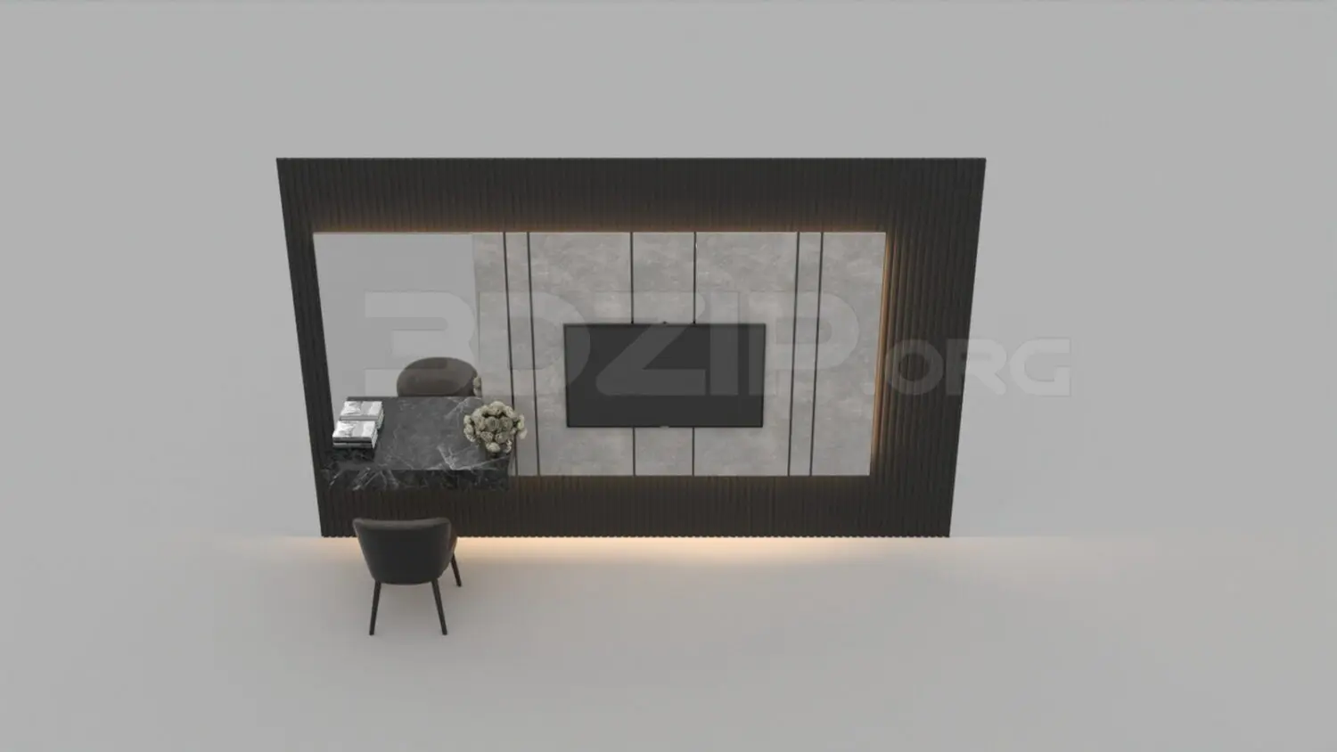 Wall TV — preview 1 (3dzip, CC0)